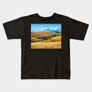 Fall foothill illustration. Kids T-Shirt